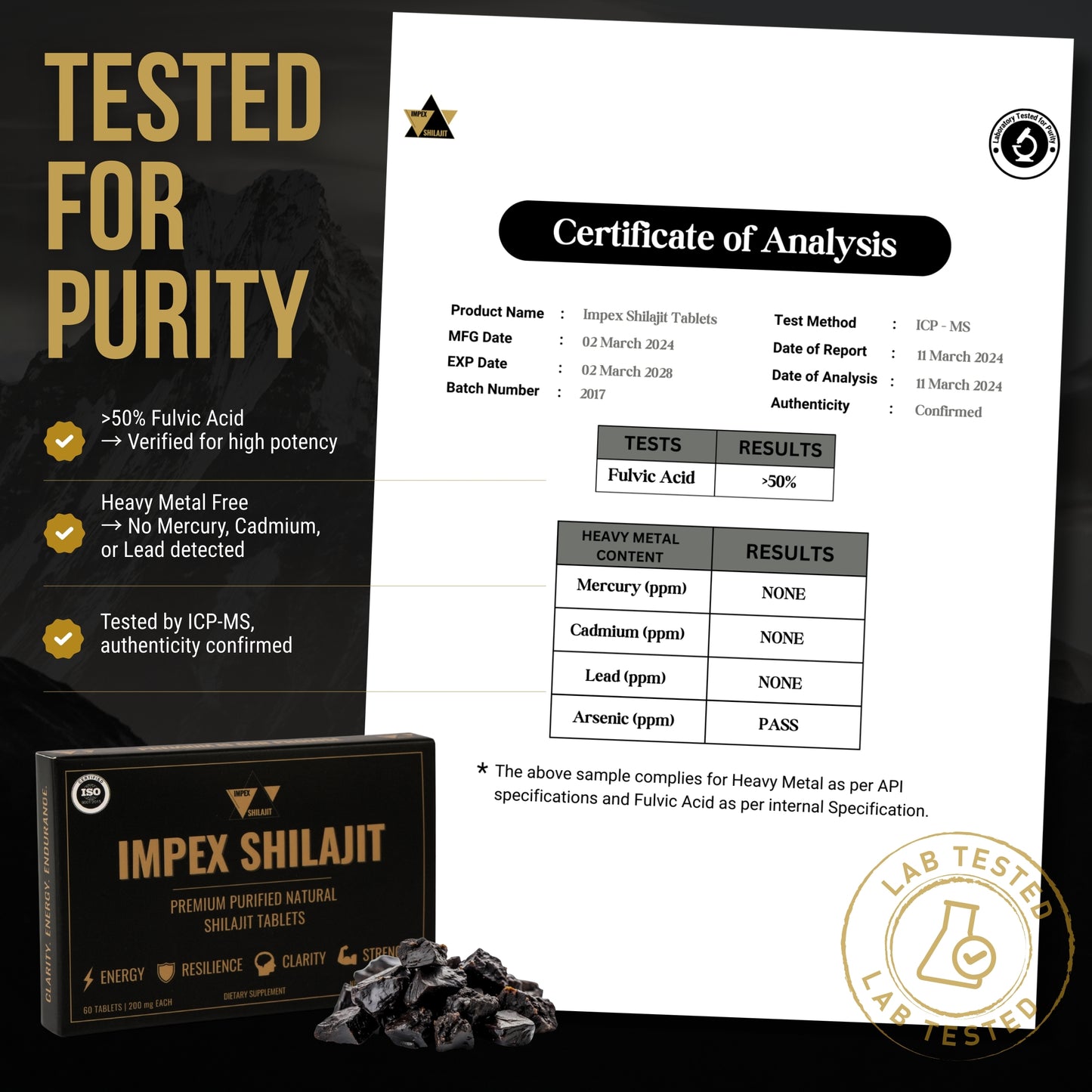 IMPEX SHILAJIT TABLETS
